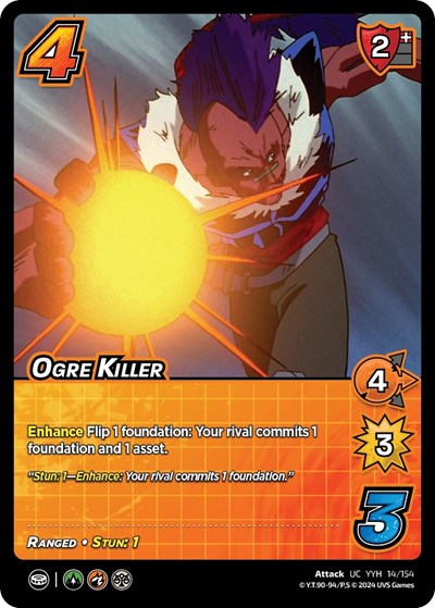 Ogre Killer (YDT) #14/154 Uncommon (Lightly Played) Yu Yu Hakusho: Dark Tournament UniVersus: 2024