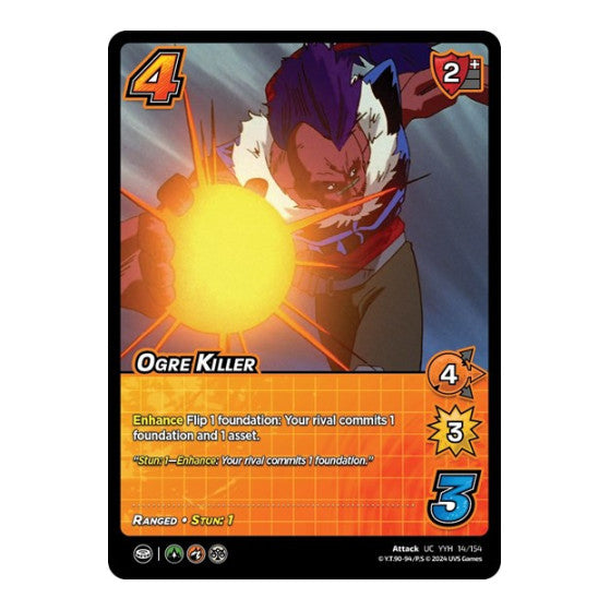 Ogre Killer (YDT) #14/154 Uncommon (Lightly Played) Yu Yu Hakusho: Dark Tournament UniVersus: 2024