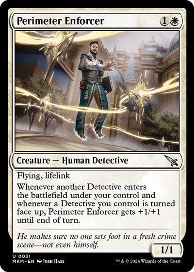 Perimeter Enforcer (MKM) #31 Uncommon (Lightly Played) Murders at Karlov Manor Magic: The Gathering: 2024