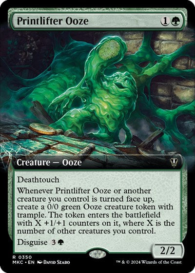 Printlifter Ooze Extended Art (MKC) #350 Rare (Lightly Played) Commander: Murders at Karlov Manor Magic: The Gathering: 2024