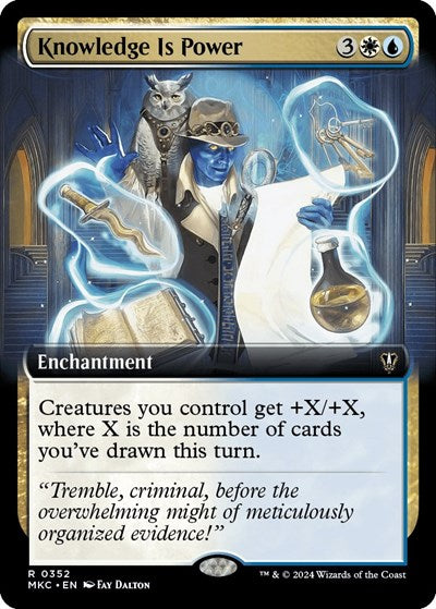 Knowledge is Power Extended Art (MKC) #352 Rare (Lightly Played) Commander: Murders at Karlov Manor Magic: The Gathering: 2024
