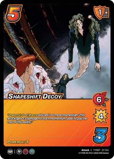 Shapeshift Decoy (YDT) #21/154 Common (Lightly Played) Yu Yu Hakusho: Dark Tournament UniVersus: 2024