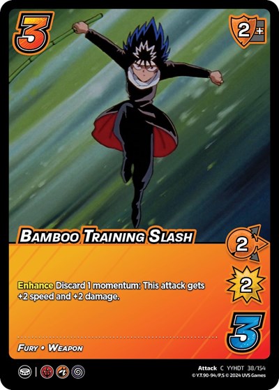 Bamboo Training Slash (YDT) #38/154 Common (Lightly Played) Yu Yu Hakusho: Dark Tournament UniVersus: 2024