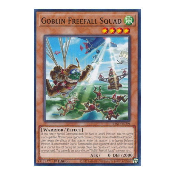 Goblin Freefall Squad (PHNI) #PHNI-EN029 Common (1st Edition Near Mint) Phantom Nightmare YuGiOh: 2024