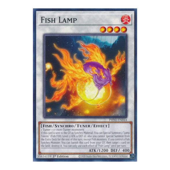 Fish Lamp (PHNI) #PHNI-EN044 Common (1st Edition Near Mint) Phantom Nightmare YuGiOh: 2024