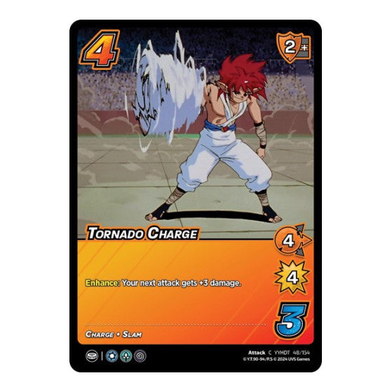 Tornado Charge (YDT) #48/154 Common (Lightly Played) Yu Yu Hakusho: Dark Tournament UniVersus: 2024