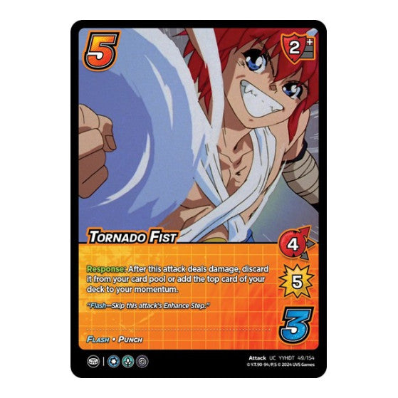 Tornado Fist (YDT) #49/154 Uncommon (Lightly Played) Yu Yu Hakusho: Dark Tournament UniVersus: 2024