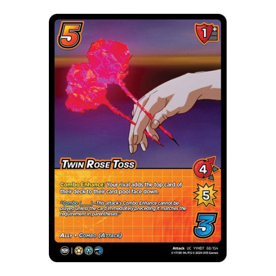 Twin Rose Toss (YDT) #68/154 Uncommon (Lightly Played) Yu Yu Hakusho: Dark Tournament UniVersus: 2024
