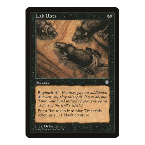 Lab Rats (STH) #61 Common (Lightly Played) Stronghold Magic: The Gathering: 1998
