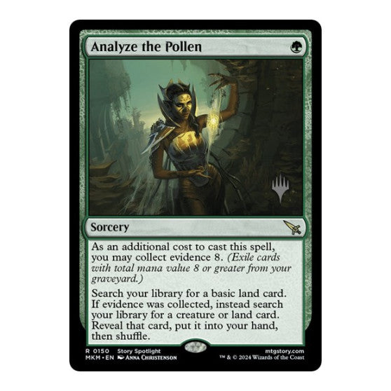 Analyze the Pollen (PPMKM) #150 Rare (Lightly Played) Promo Pack: Murders at Karlov Manor Magic: The Gathering: 2024