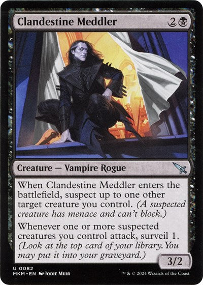 Clandestine Meddler b (MKM) #82† Uncommon (Lightly Played) Murders at Karlov Manor Magic: The Gathering: 2024