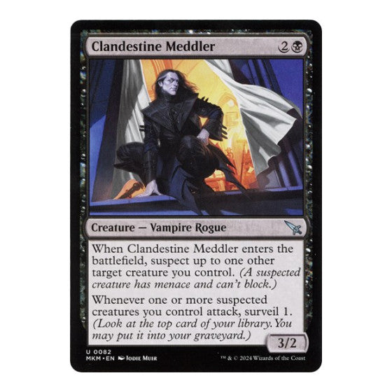 Clandestine Meddler (b) (MKM) #82 Uncommon Murders at Karlov Manor Magic: The Gathering: 2024