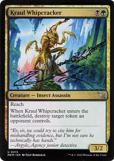Kraul Whipcracker b (MKM) #213† Uncommon (Lightly Played) Murders at Karlov Manor Magic: The Gathering: 2024