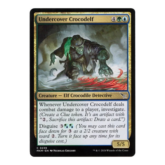 Undercover Crocodelf (b) (MKM) #239 Common (Lightly Played) Murders at Karlov Manor Magic: The Gathering: 2024