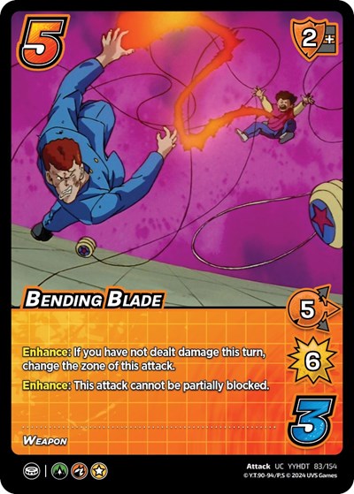 Bending Blade (YDT) #83/154 Uncommon (Lightly Played) Yu Yu Hakusho: Dark Tournament UniVersus: 2024
