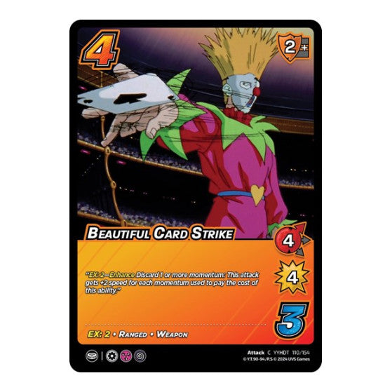 Beautiful Card Strike (YDT) #110/154 Common (Lightly Played) Yu Yu Hakusho: Dark Tournament UniVersus: 2024