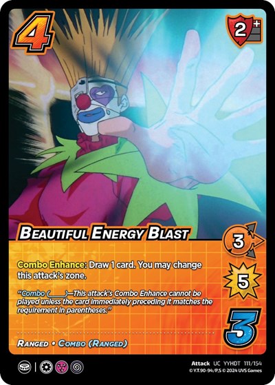 Beautiful Energy Blast (YDT) #111/154 Uncommon (Lightly Played) Yu Yu Hakusho: Dark Tournament UniVersus: 2024