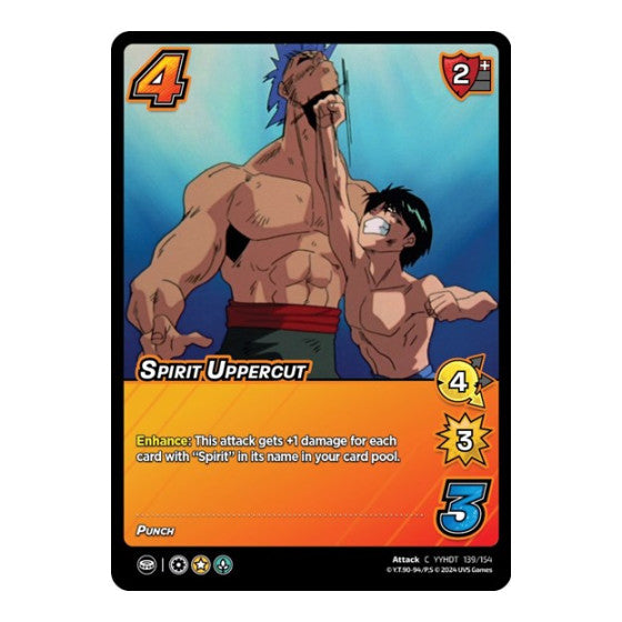 Spirit Uppercut (YDT) #139/154 Common (Lightly Played) Yu Yu Hakusho: Dark Tournament UniVersus: 2024