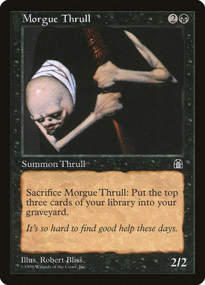 Morgue Thrull (STH) #65 Common (Lightly Played) Stronghold Magic: The Gathering: 1998