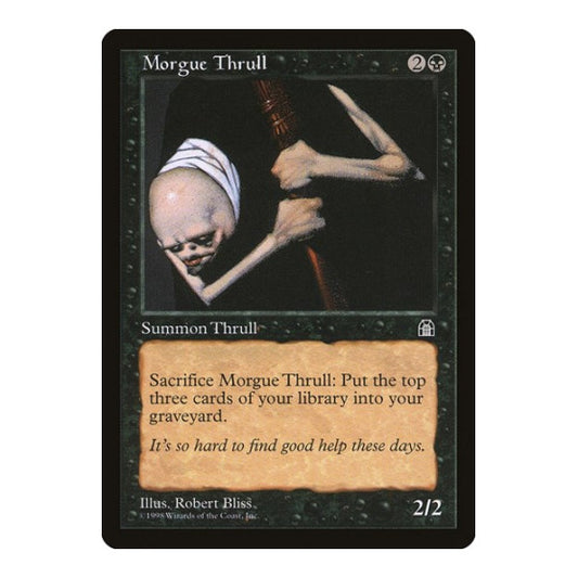 Morgue Thrull (STH) #65 Common (Lightly Played) Stronghold Magic: The Gathering: 1998