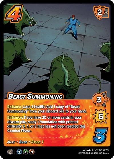 Beast Summoning (Time Shifted) (YDT) #8/39 Rare (Lightly Played) Yu Yu Hakusho: Dark Tournament UniVersus: 2024