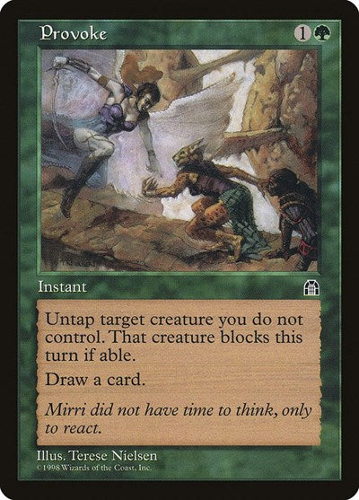 Provoke (STH) #113 Common (Lightly Played) Stronghold Magic: The Gathering: 1998