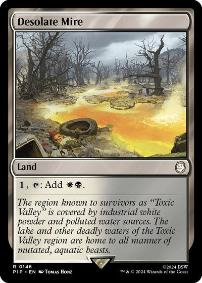 Desolate Mire (PIP) #146 Rare (Lightly Played) Universes Beyond: Fallout Magic: The Gathering: 2024