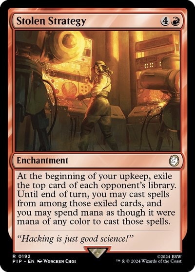 Stolen Strategy (PIP) #192 Rare (Lightly Played) Universes Beyond: Fallout Magic: The Gathering: 2024