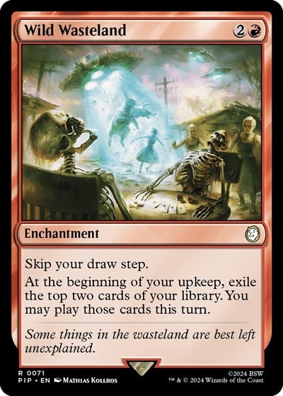 Wild Wasteland (PIP) #71 Rare (Lightly Played) Universes Beyond: Fallout Magic: The Gathering: 2024