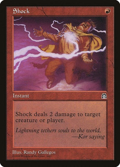 Shock (STH) #98 Common Stronghold Magic: The Gathering: 1998
