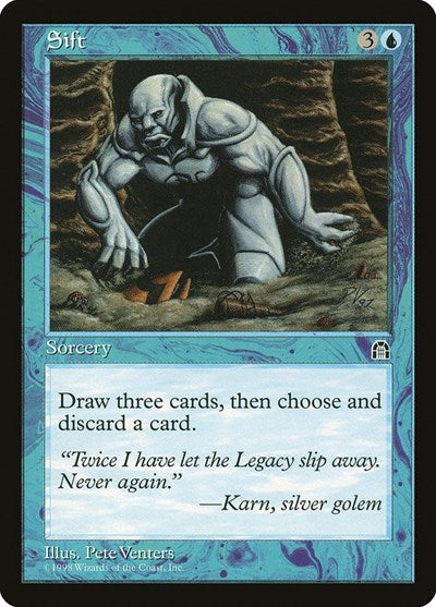 Sift (STH) #42 Common (Lightly Played) Stronghold Magic: The Gathering: 1998