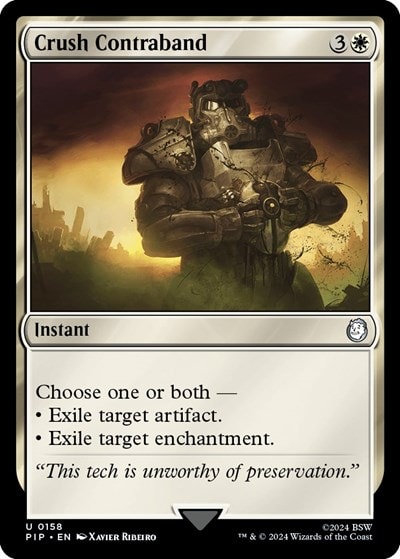 Crush Contraband (PIP) #158 Uncommon (Lightly Played) Universes Beyond: Fallout Magic: The Gathering: 2024