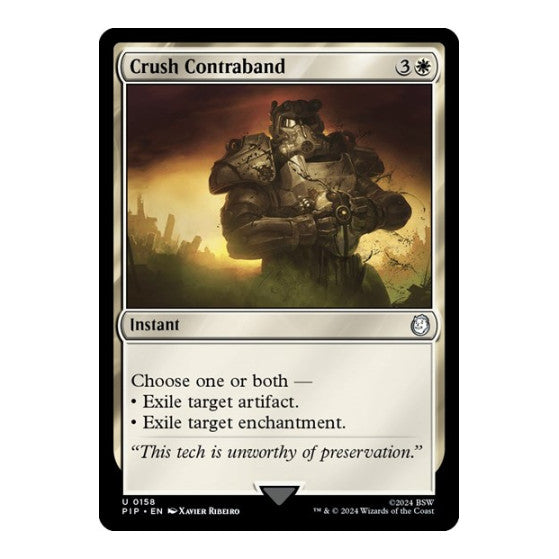 Crush Contraband (PIP) #158 Uncommon (Lightly Played) Universes Beyond: Fallout Magic: The Gathering: 2024