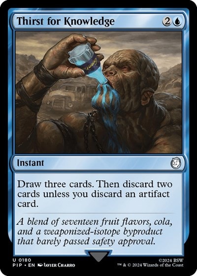 Thirst for Knowledge (PIP) #180 Uncommon (Lightly Played) Universes Beyond: Fallout Magic: The Gathering: 2024