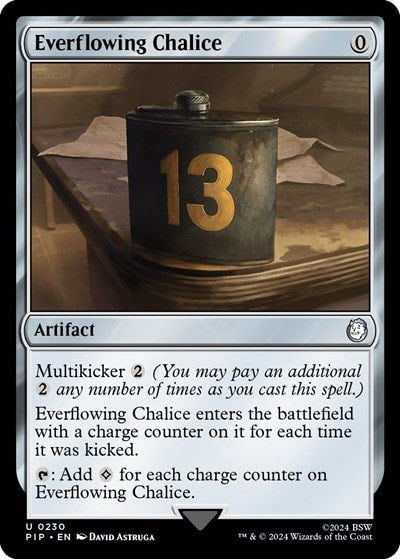 Everflowing Chalice (PIP) #230 Uncommon (Lightly Played) Universes Beyond: Fallout Magic: The Gathering: 2024
