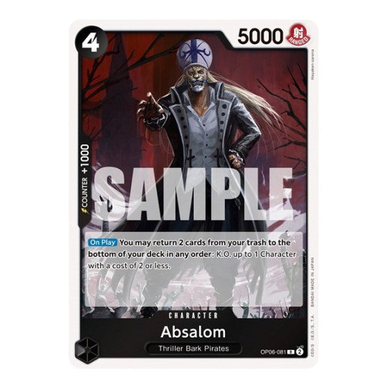 Absalom (OP06) #OP06-081 Rare Wings of the Captain One Piece Card Game: 2024
