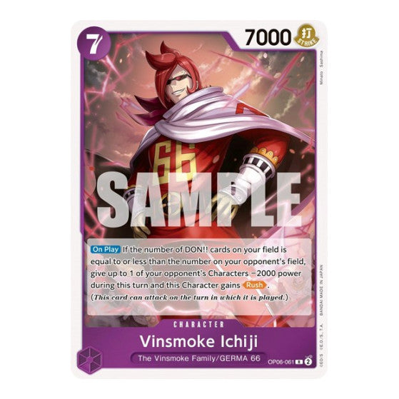 Vinsmoke Ichiji (061) (OP06) #OP06-061 Rare Wings of the Captain One Piece Card Game: 2024