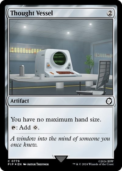 Thought Vessel Surge Foil (PIP) #779 Common (Foil Near Mint) Universes Beyond: Fallout Magic: The Gathering: 2024