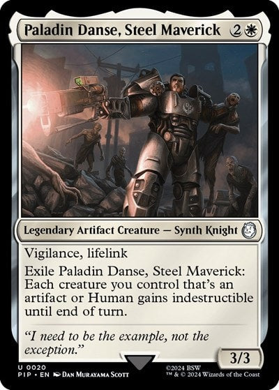 Paladin Danse Steel Maverick (PIP) #20 Uncommon (Lightly Played) Universes Beyond: Fallout Magic: The Gathering: 2024