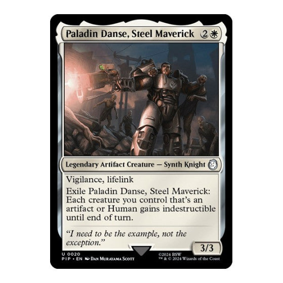 Paladin Danse, Steel Maverick (PIP) #20 Uncommon (Lightly Played) Universes Beyond: Fallout Magic: The Gathering: 2024