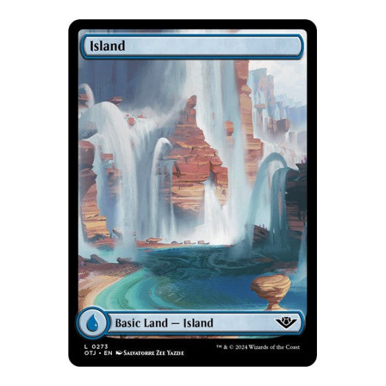 Island 0273 (OTJ) #273 Land (Foil Lightly Played) Outlaws of Thunder Junction Magic: The Gathering: 2024