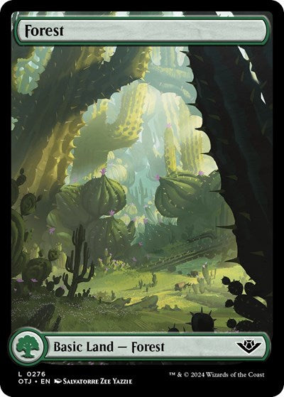 Forest 0276 (OTJ) #276 Land (Lightly Played) Outlaws of Thunder Junction Magic: The Gathering: 2024