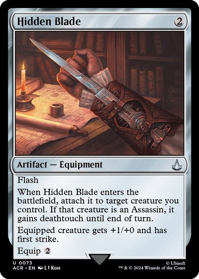 Hidden Blade (ACR) #73 Uncommon (Lightly Played) Universes Beyond: Assassin's Creed Magic: The Gathering: 2024