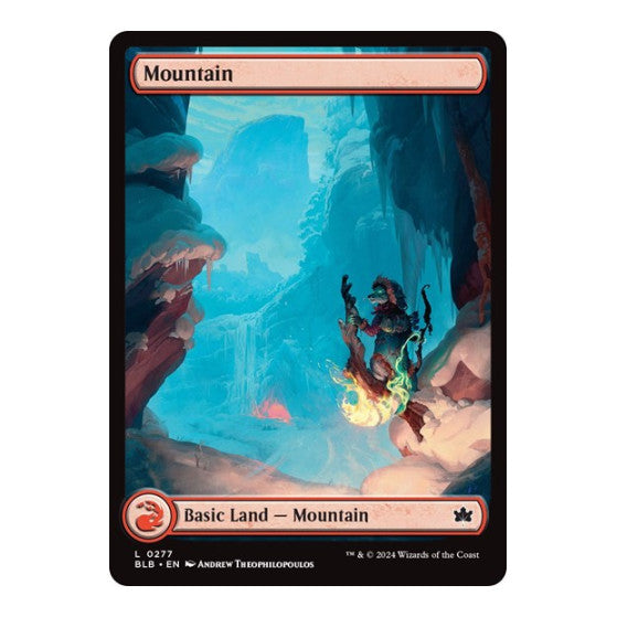 Mountain (0277) (BLB) #277 Land (Lightly Played) Bloomburrow Magic: The Gathering: 2024