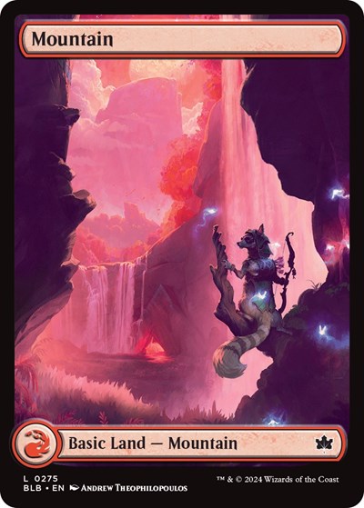 Mountain 0275 (BLB) #275 Land (Lightly Played) Bloomburrow Magic: The Gathering: 2024