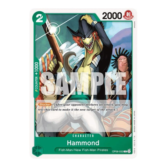 Hammond (OP06) #OP06-032 Common (Near Mint) Wings of the Captain One Piece Card Game: 2024