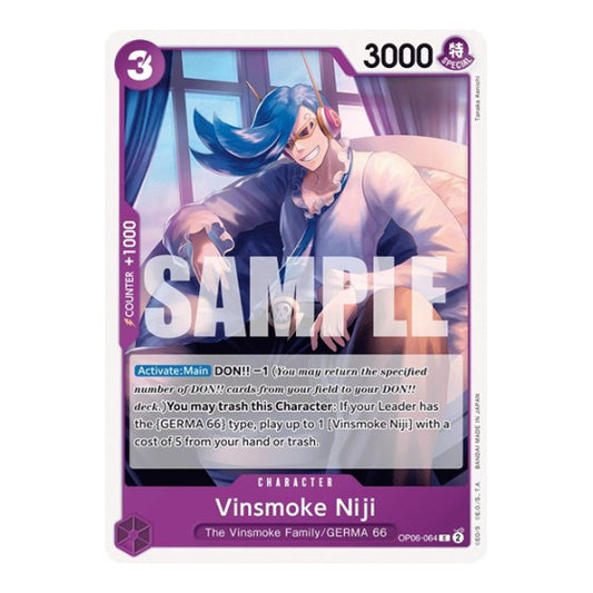 Vinsmoke Niji (064) (OP06) #OP06-064 Common (Near Mint) Wings of the Captain One Piece Card Game: 2024