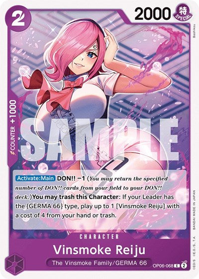 Vinsmoke Reiju 068 (OP06) #OP06-068 Common (Near Mint) Wings of the Captain One Piece Card Game: 2024