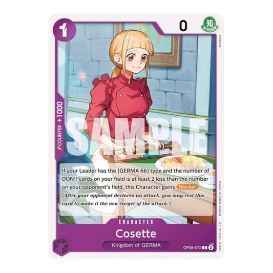 Cosette (OP06) #OP06-072 Common (Near Mint) Wings of the Captain One Piece Card Game: 2024