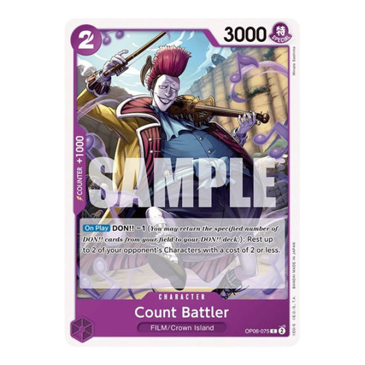 Count Battler (OP06) #OP06-075 Common (Near Mint) Wings of the Captain One Piece Card Game: 2024